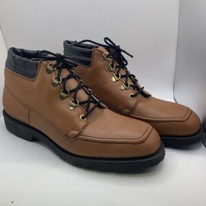 Hy-Test Men’s Sz 9 Steel Toe Boots & Top Shafts Safety  Tan Leather NOS